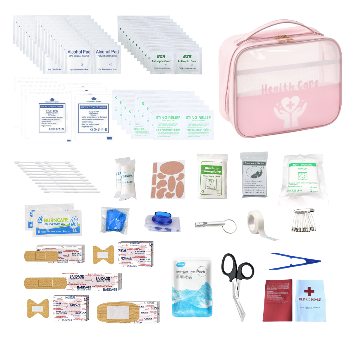 Portable Waterproof First Aid Bag Outdoor Camp Emergency Kits Case Only For Home Car Travel Fishing Hiking Sports