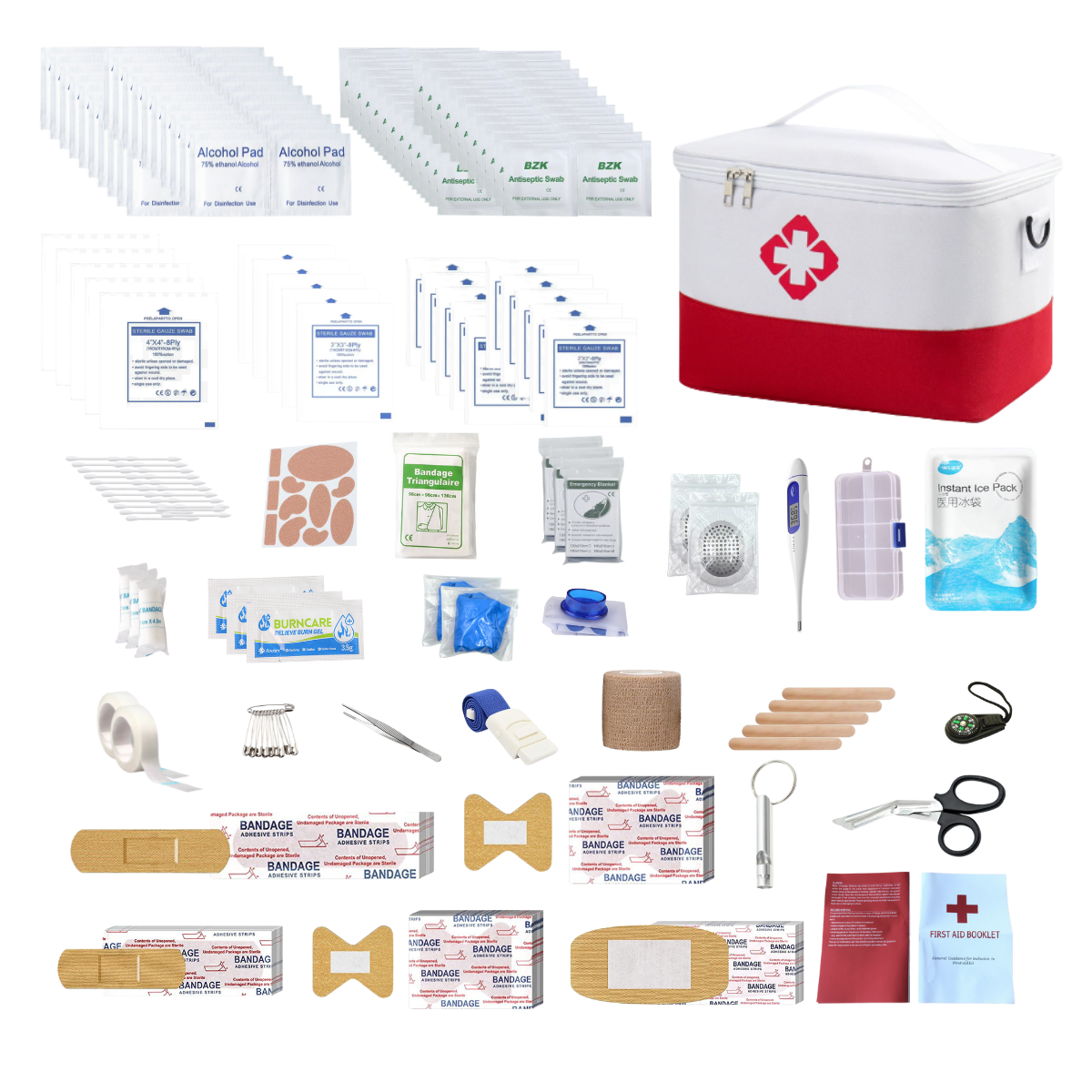 First Aid Kit Emergency Survival Bag Handbag Durable Trauma Bag Compact Rescue Tote Bag Portable Medicine Storage Bag