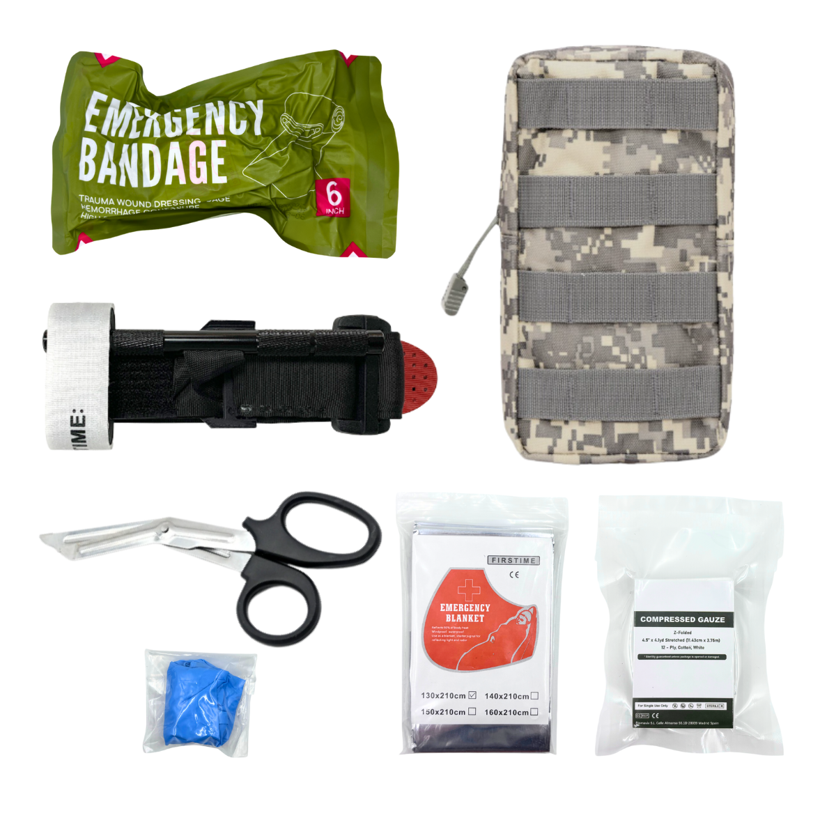 Survival First Aid Kit Survival Full Set Molle Outdoor Gear Emergency Kits Trauma Bag Camping Hiking IFAK Adventures Bag