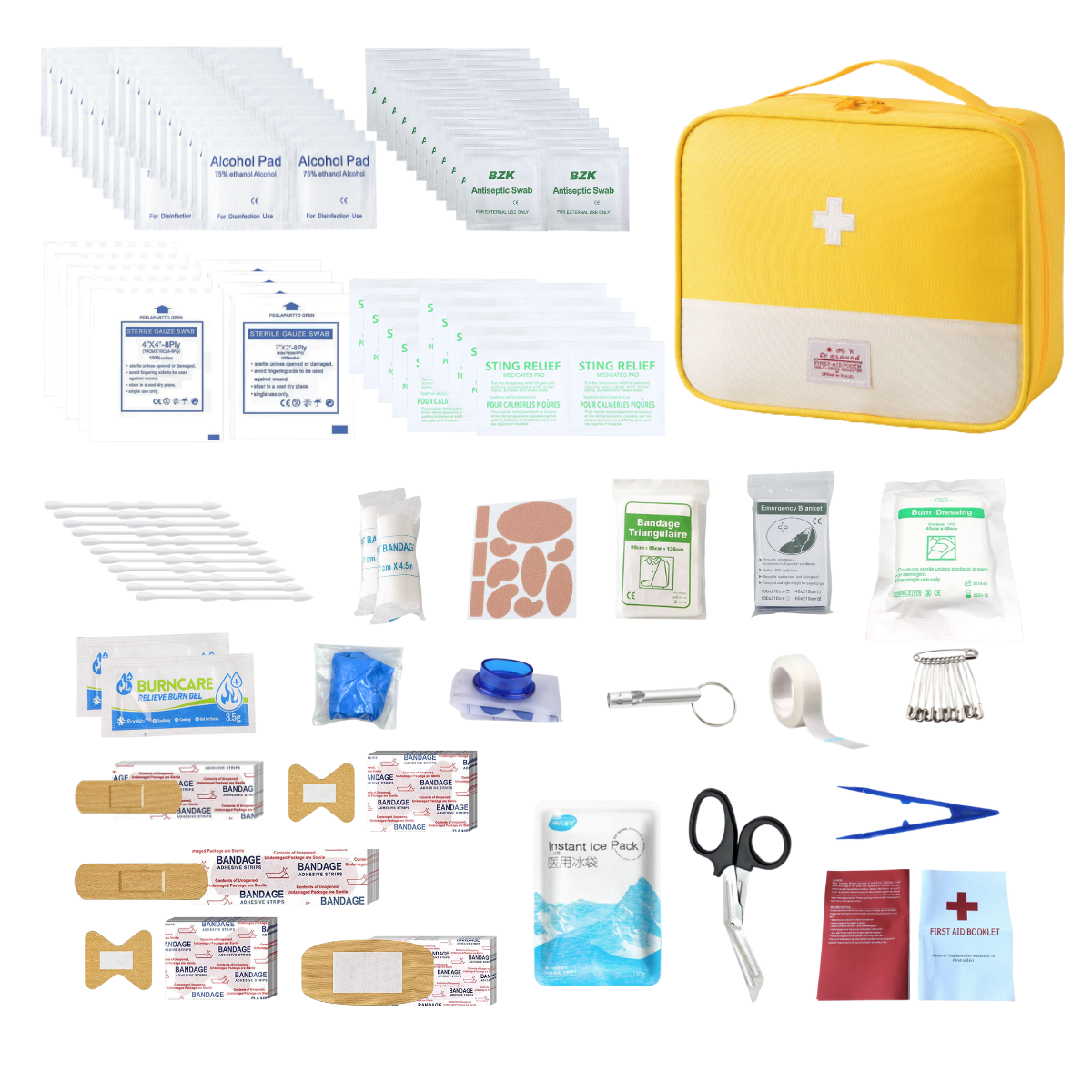 Portable First Aid Kit For Outdoor Adventures, Hiking, Car Traveling, And Camping