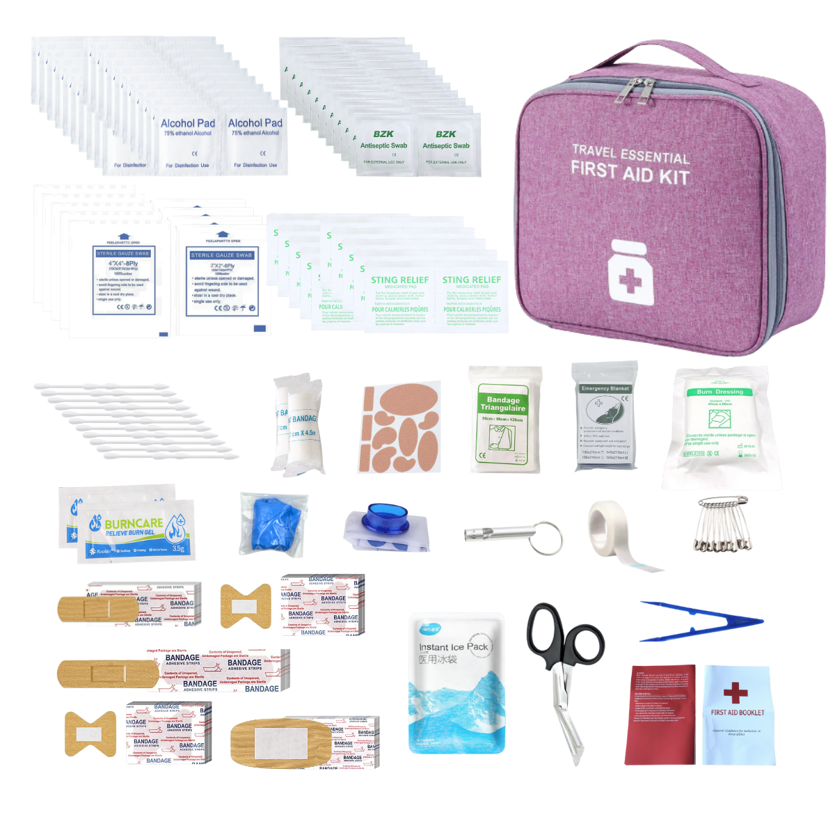 Large First Aid Kits Portable Outdoor Survival Disaster Earthquake Emergency Bags Big Capacity Home/Car Medical Package